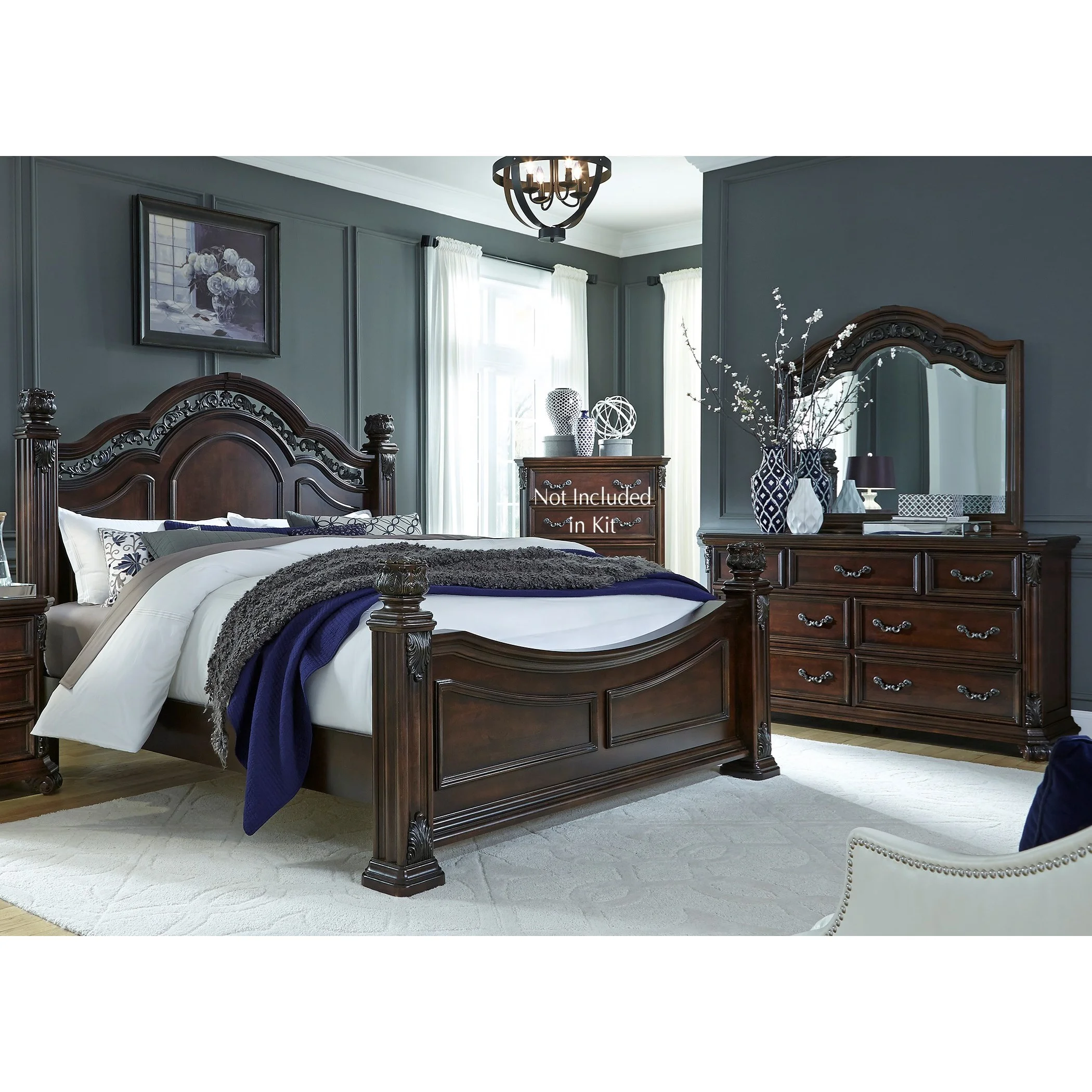 Liberty Furniture Messina Estates Bedroom 737BRKPSDM King Bedroom